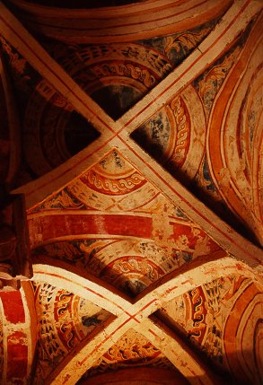 Les fresques de la voûte de la chapelle de Perse